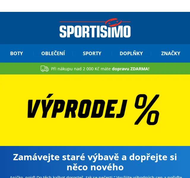 Sportisimo: výprodej vybavení pro sport – červenec 2026 | Nuslet.cz