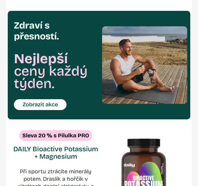 Pilulka.cz: Slevy až 40 % na suplementy – srpen 2026
