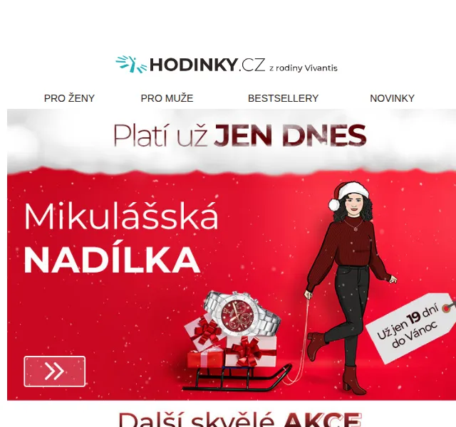 Hodinky.cz: Mikulášská nadílka ve finále – prosinec 2023 | Nuslet.cz