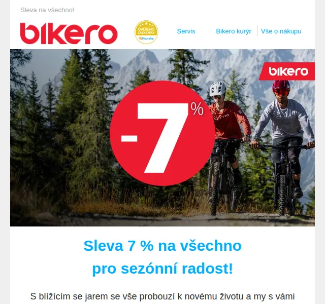 czbikero: Dodatečná sleva 7 % na všechno – červenec 2026 | Nuslet.cz