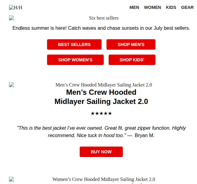 Helly Hansen: 6 bestsellerů na červenec – červenec 2026 | Nuslet.cz