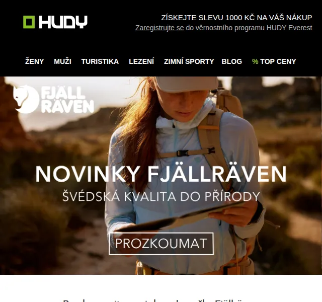 Hudy: Fjällräven sleva 15 % – srpen 2026 | Nuslet.cz