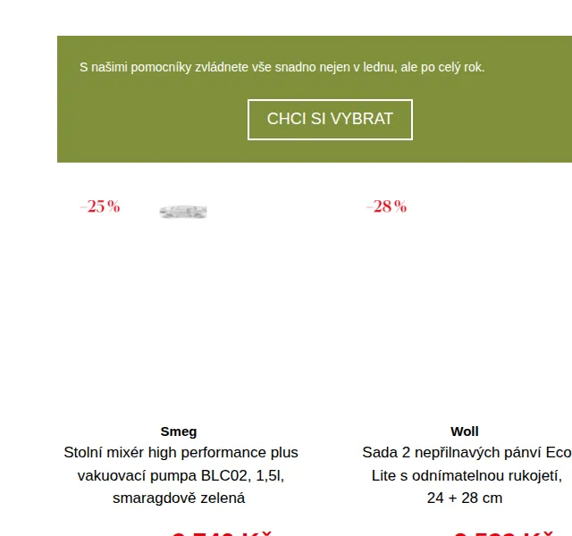 Potten & Pannen: Smeg mixér BLC02 za 9 740 Kč + další slevy – červen 2026 | Nuslet.cz