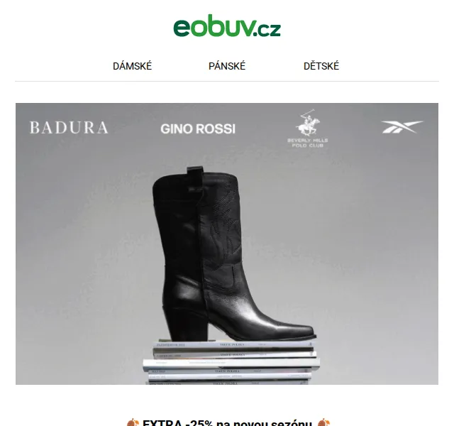 eobuv.cz: Extra -25 % na podzimní obuv – červenec 2026 | Nuslet.cz