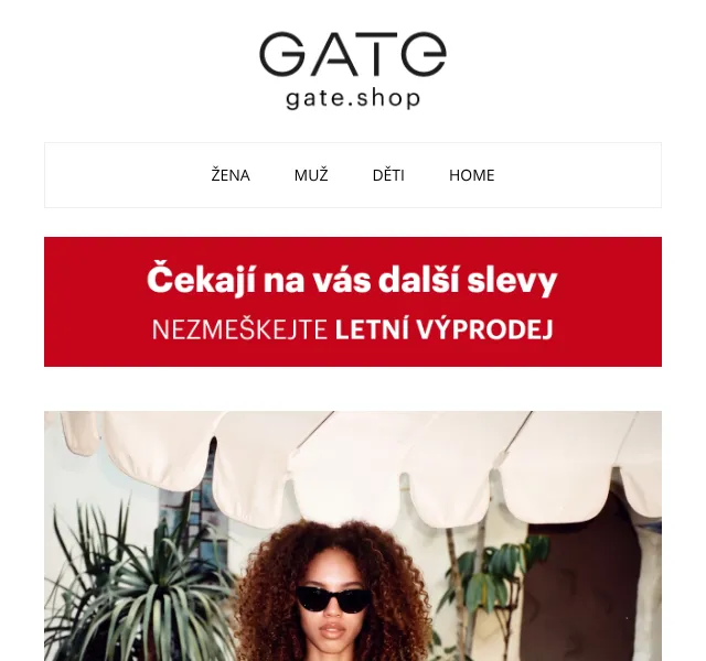 Gate.shop: Oblečení se slevou až 60 % – srpen 2026 | Nuslet.cz