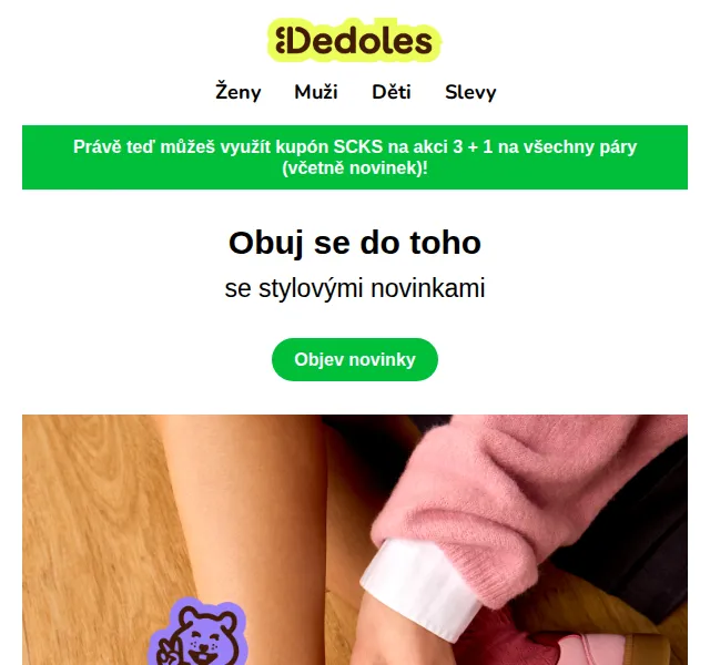 Dedoles: Nové ponožky a akce 3+1 – červenec 2026 | Nuslet.cz