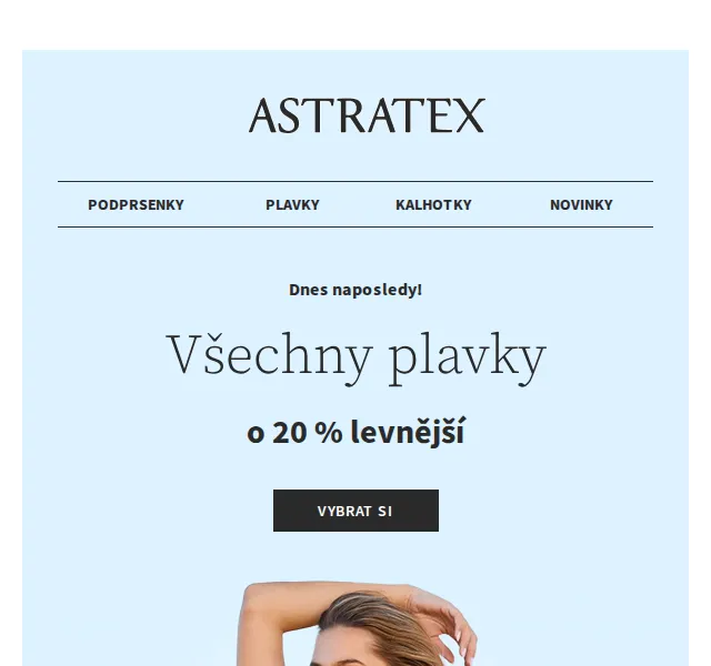 Astratex.cz: Sleva 20 % na plavky a doprava zdarma – červen 2026 | Nuslet.cz
