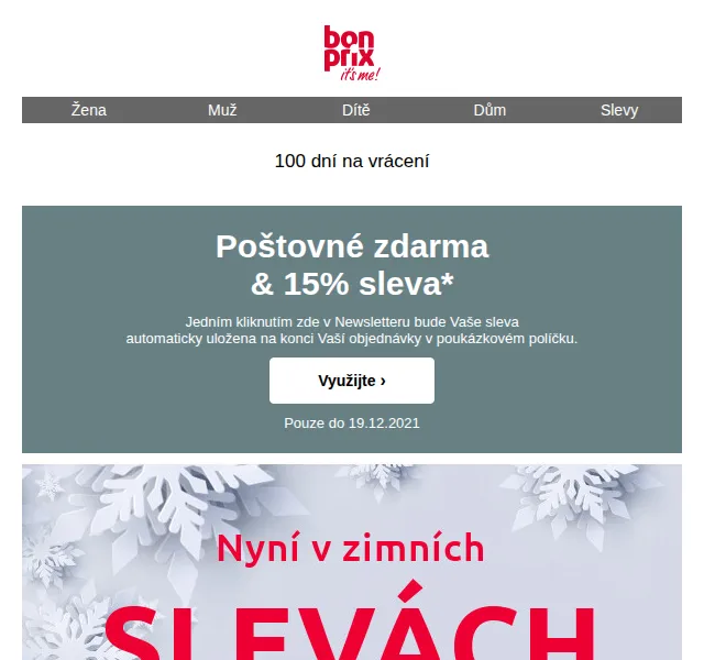 Bonprix: 15% sleva + poštovné zdarma – červen 2026 | Nuslet.cz