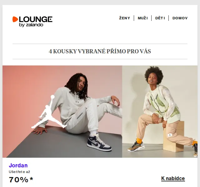 Lounge by Zalando: Jordan, TOM TAILOR a Clarks – červenec 2026 | Nuslet.cz