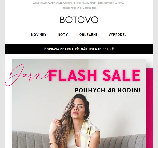 Botovo.cz: Jarní FLASH SALE 20 % OFF – červen 2026 | Nuslet.cz