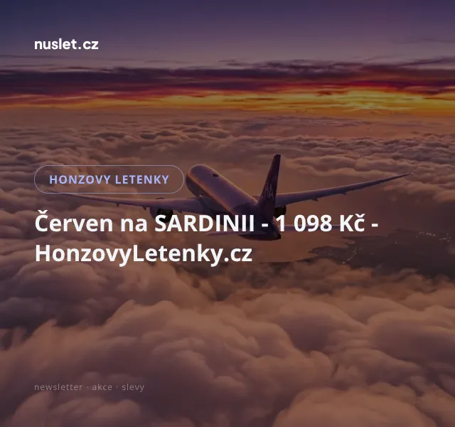 Honzovy letenky: Sardinie červen 1 098 Kč | Nuslet.cz