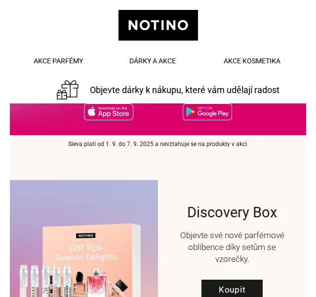 Notino: Shopping Days až −33 % na parfémy a kosmetiku – červenec 2026 | Nuslet.cz