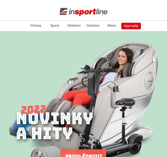 inSPORTline: Slevy až -62 % na sport, kola a outdoor – červenec 2026 | Nuslet.cz