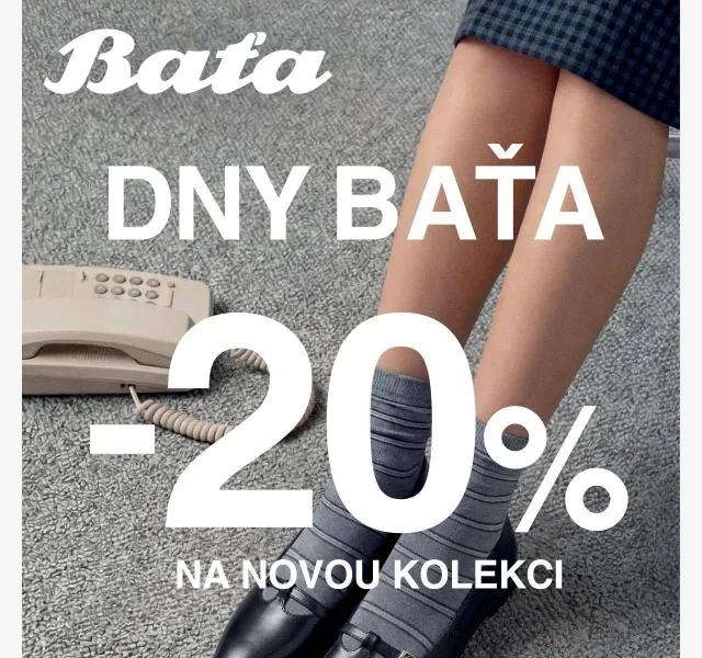Baťa: sleva -20 % na novou kolekci – září 2026