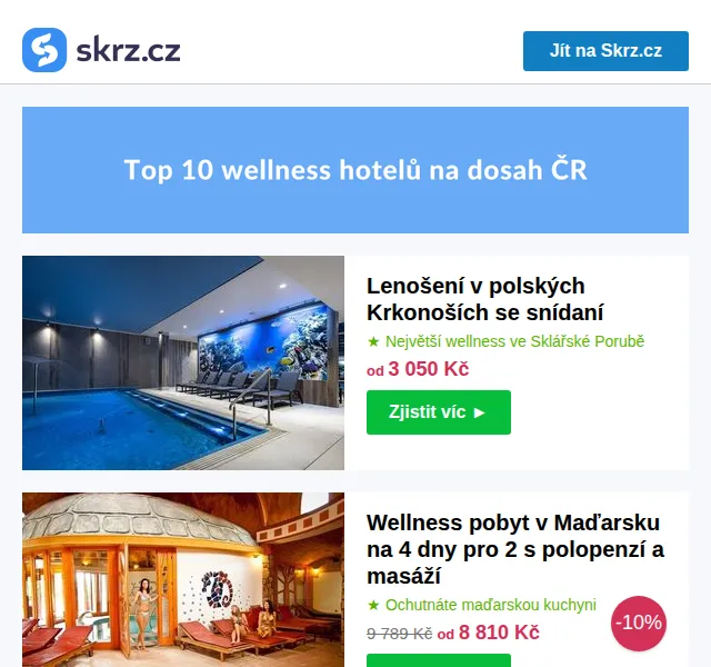 Vánoce na Skrz: TOP wellness hotely v Polsku, Maďarsku a na Slovensku – červenec 2026 | Nuslet.cz