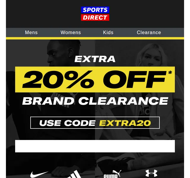 Sportsdirect: Extra 20% na výprodej – červen 2026 | Nuslet.cz