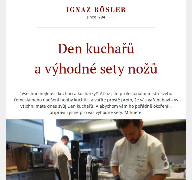 Ignazrosler.cz: výhodné sety nožů Wüsthof – červenec 2026 | Nuslet.cz