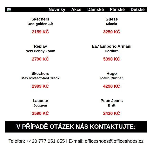 Office Shoes: Podzimní sneakers Skechers, Guess, Replay – červen 2026 | Nuslet.cz