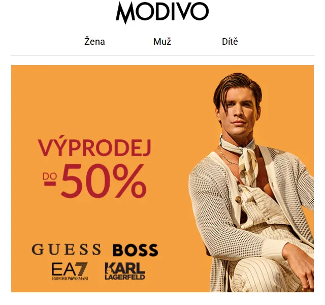 Modivo: Letní výprodej značek do -50 % – červenec 2026 | Nuslet.cz