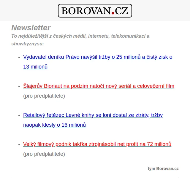 Aleš Borovan: novinky z médií a financí – červen 2026 | Nuslet.cz