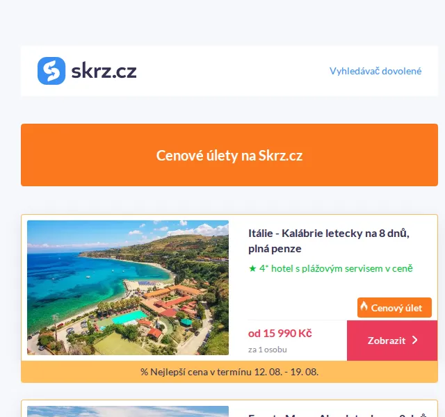 Vánoce na Skrz: Dovolená Kalábrie 15 990 Kč – červenec 2026 | Nuslet.cz
