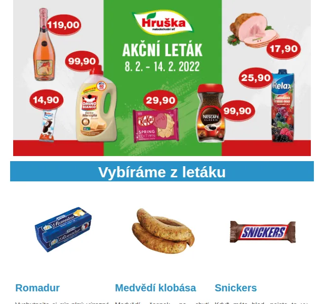 Váš HRUŠKA tým: Romadur, Medvědí klobása, Snickers – červen 2026 | Nuslet.cz