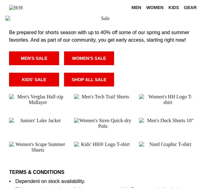 Helly Hansen: sleva až 40 % na letní kolekci – červenec 2026 | Nuslet.cz