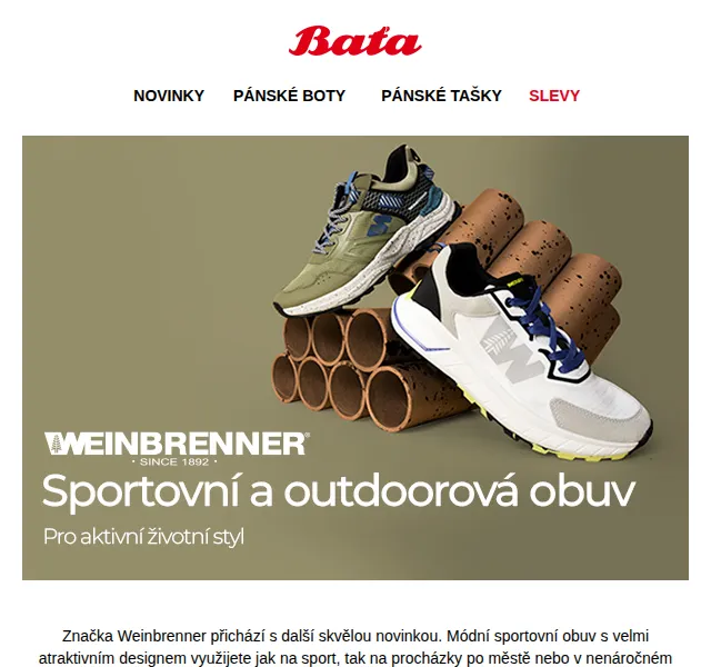 Baťa: Nová kolekce Weinbrenner od 1 599 Kč – červen 2026 | Nuslet.cz