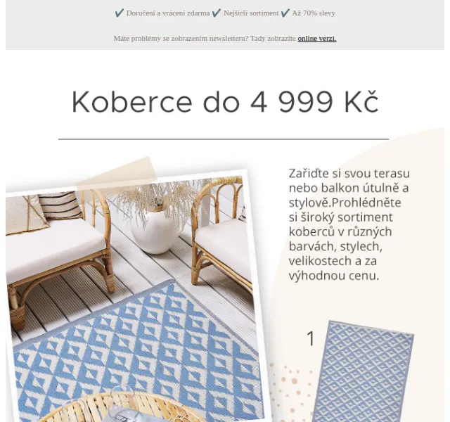 Beliani.cz: Koberce do 4 999 Kč a slevy až 70 % – červen 2026 | Nuslet.cz