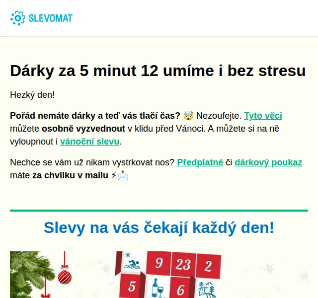 Slevomat: Dárky na poslední chvíli – červen 2026 | Nuslet.cz