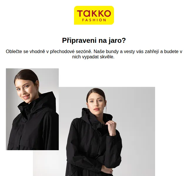 Takko Fashion: jarní kabáty a vesty již od 599 Kč – červen 2026 | Nuslet.cz
