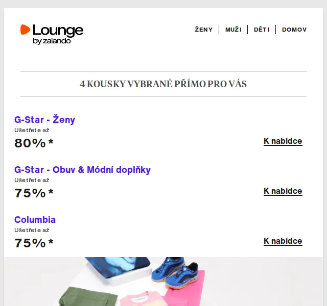Lounge by Zalando: G-Star, Columbia a POC se slevou až 80 % – červenec 2026 | Nuslet.cz