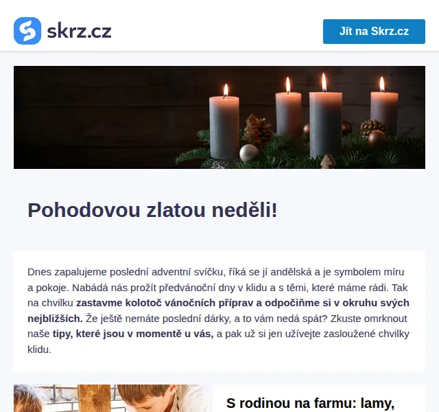Vánoce na Skrz: wellness pobyty a zážitky až -50 % – červen 2026 | Nuslet.cz