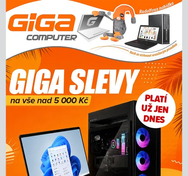 GIGACOMPUTER.cz: Sleva 500–2000 Kč – červenec 2026