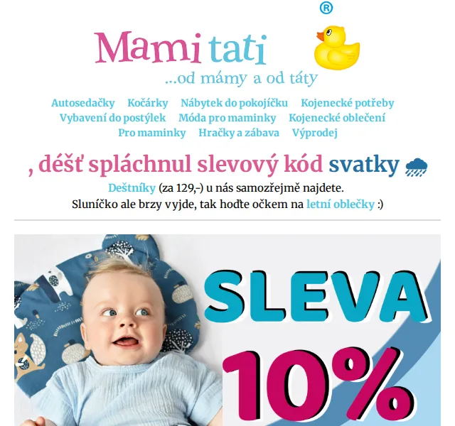 Mamitati.cz: 10% sleva na Baby Nellys – červenec 2026 | Nuslet.cz