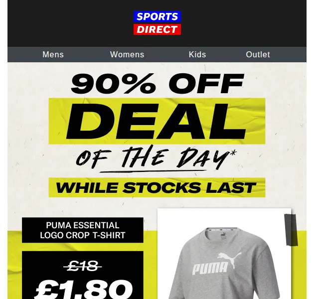 Sportsdirect: PUMA tričko za 1,80 £ (90% sleva) – červen 2026 | Nuslet.cz