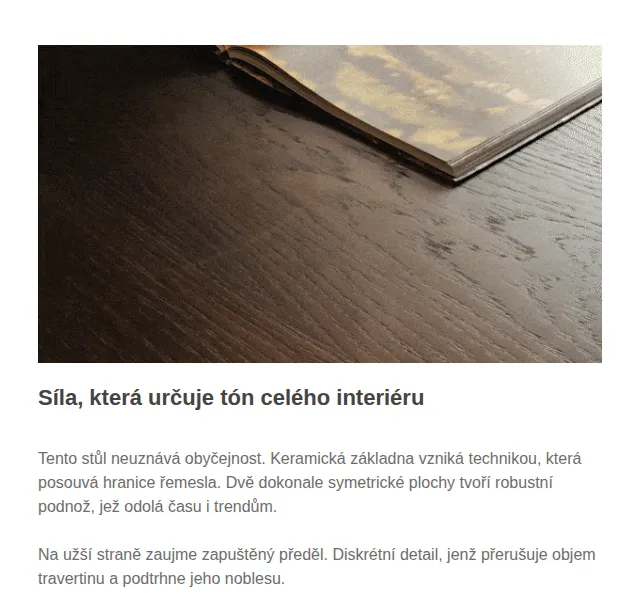 Carelli Nábytek: stůl Napoleon Cattelan Italia – červenec 2026 | Nuslet.cz