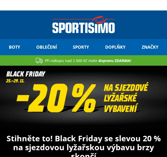 Sportisimo.cz: Sleva 20 % na lyžařské vybavení – listopad 2021 | Nuslet.cz