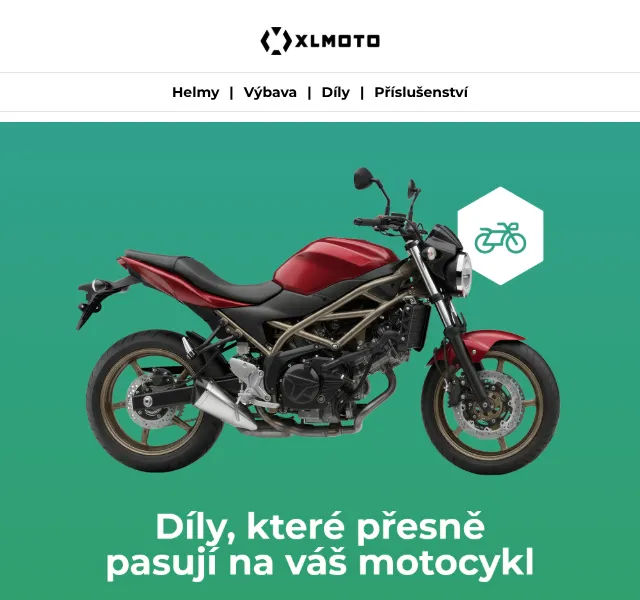XLMOTO: Díly na motocykl přesně na váš model – Srpen 2026