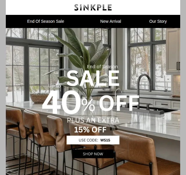 Sinkple.com: End of Season Sale – červenec 2026 | Nuslet.cz