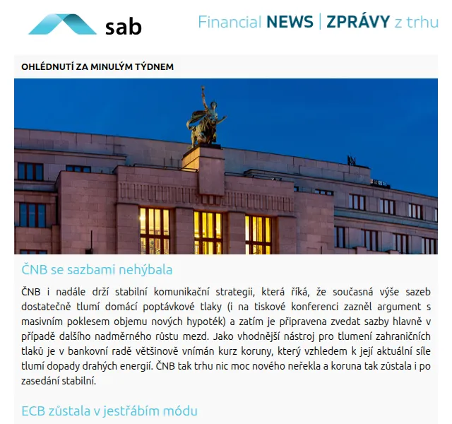 Sab: Zprávy z trhu – únor 2026 | Nuslet.cz