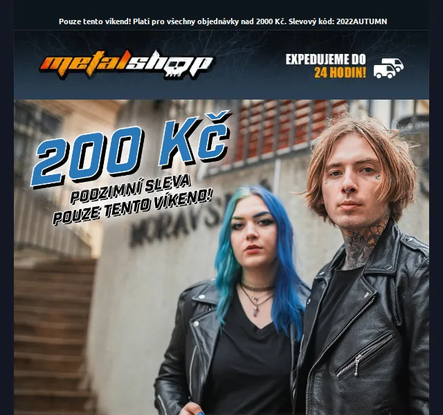 METALSHOP: Sleva 200 Kč na nákup nad 2000 Kč – červenec 2026 | Nuslet.cz