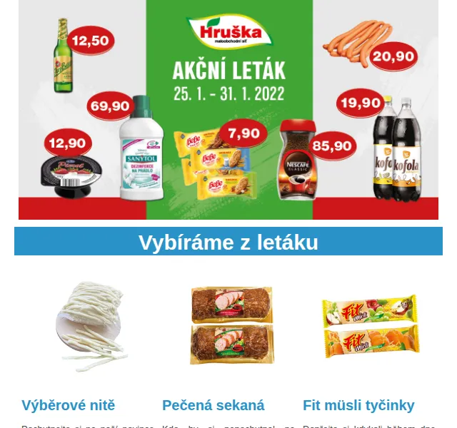Váš HRUŠKA tým: leták s akcemi – červenec 2026 | Nuslet.cz