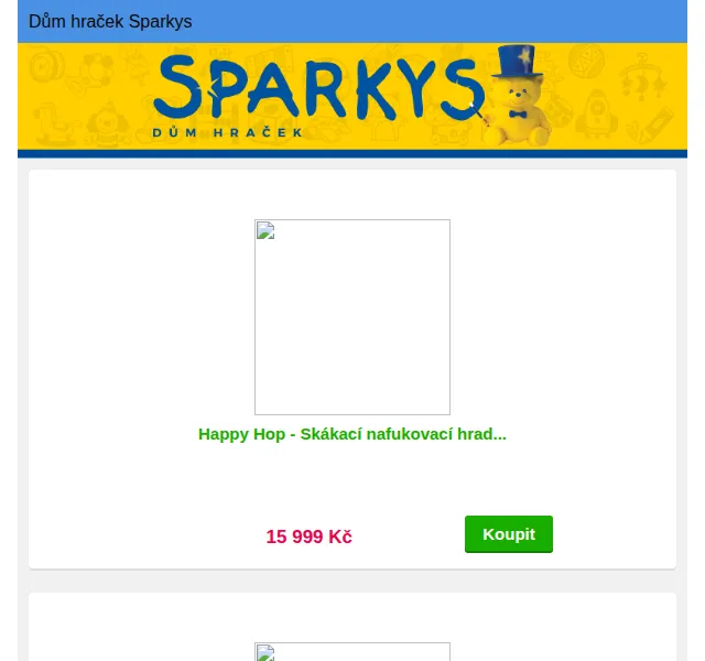 Sparkys: Nafukovací hrady a bazény – červenec 2026 | Nuslet.cz