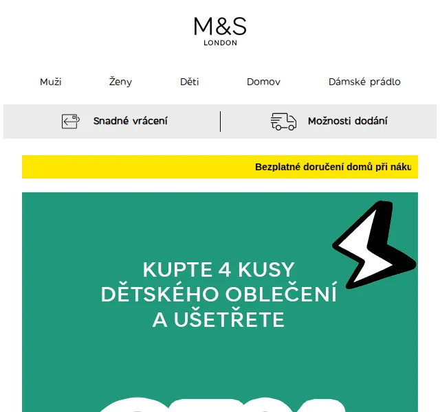 Marks and Spencer: -25 % na dětské oblečení – červenec 2026 | Nuslet.cz