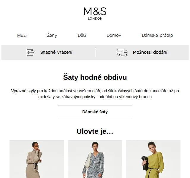Marks and Spencer: Nové šaty a prádlo s potiskem – červenec 2026 | Nuslet.cz