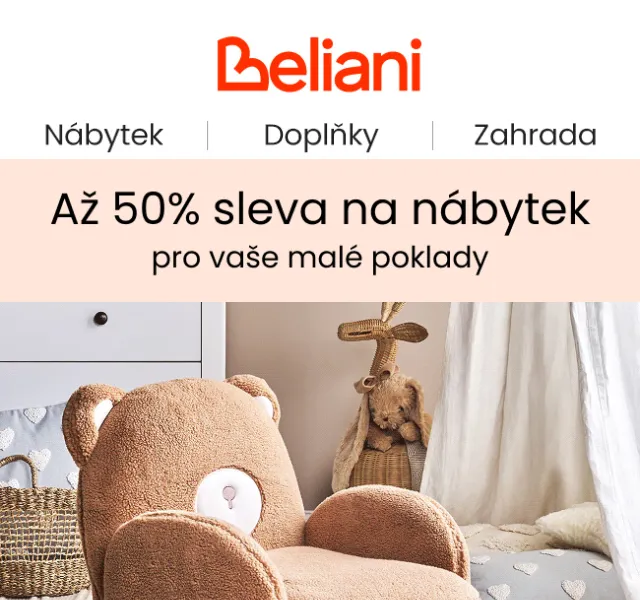 Beliani.cz: Dětský nábytek sleva až 50 % – červen 2026
