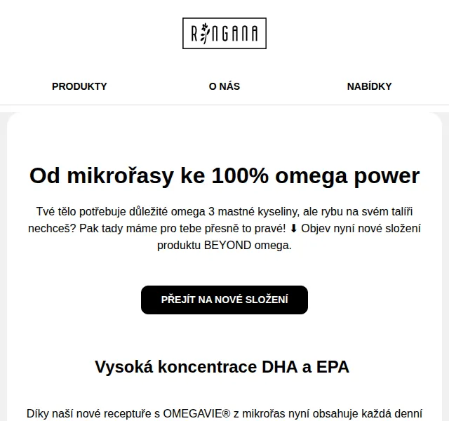 RINGANA: BEYOND omega inovativní softgelové kapsle – červenec 2026 | Nuslet.cz