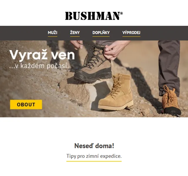 BUSHMAN: Zimní expedice se slevami až 51 % – červenec 2026 | Nuslet.cz