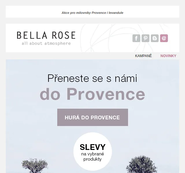 Bella Rose: Slevy až 50 % na dekorace z Provence – červenec 2026 | Nuslet.cz